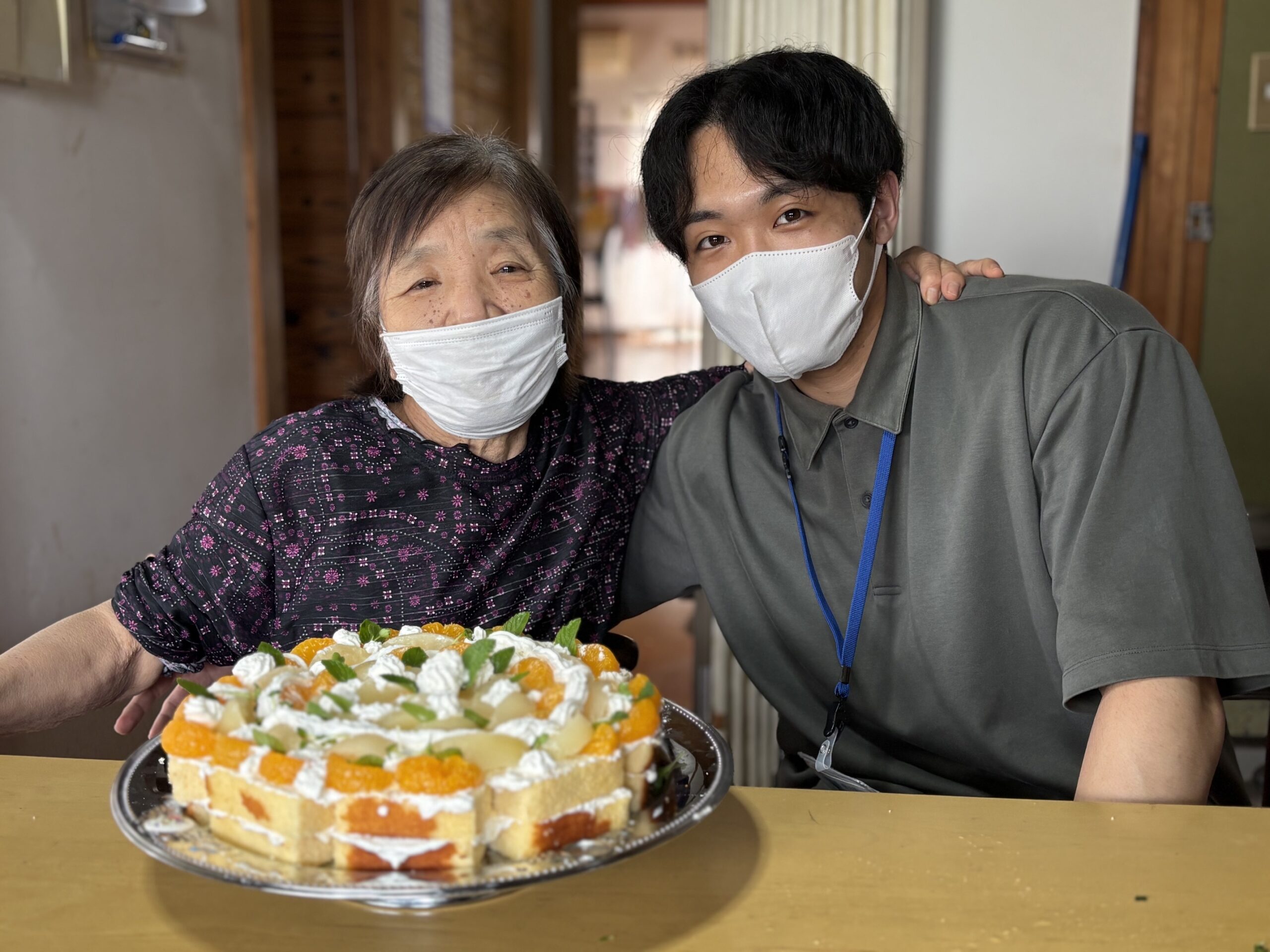 手作りケーキできあがり